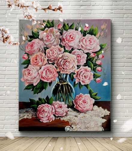 Original rosen stillleben - original,