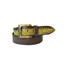 Gürtel Straußenleder braun