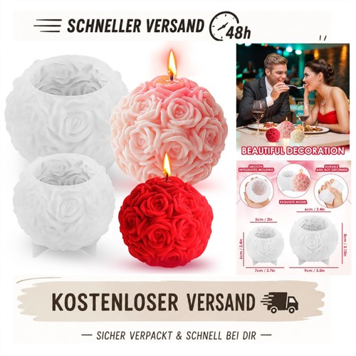 Stück rosenkugel kerzenform - 2,