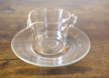 Schott & Gen Jenaer Glas * Kleine Sauciere & Unterteller Bauhaus / W. Wagenfeld