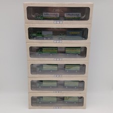6x BUB 1:87 Kofferhängerzug -  Mercedes-Benz L911, Kaelble & Magirus-Deutz - OVP
