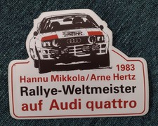 Audi Aufkleber "Rallye