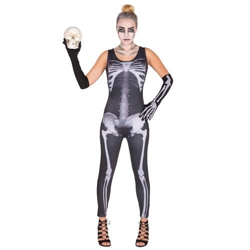 Sexy skelett jumpsuit - sexy,