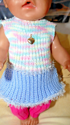 Kleid tunika gestrickt - kleid,