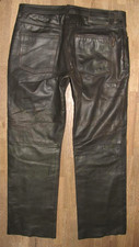 SUPER:  WALLABY Herren- Lederjeans / Lederhose in dkl.- braun in ca. W39 / L32