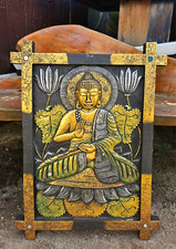 Buddha Bild handgemachter Wandbehang Höhe 79 cm, Länge 58,5 cm Buddha