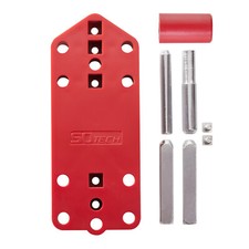 SOTECH Bohrschablone für Buntbart WC Profilzylinder Türdrücker Rosettengarnitur