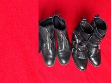 2x Stiefel LeScarpe Gr.38, ZARA Trafaluc 37, Biker Boots Motorrad Polo-60