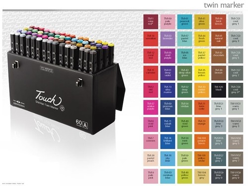 Touch twin marker - touch, 60