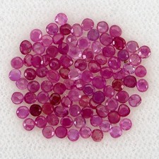 Rund Schliff Top Rich Rot Pink