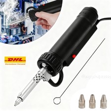 Elektrische Vakuum Entlötpumpe Lötsauger Lötzinn Pumpe 350W Entlöten mit 3 Düsen