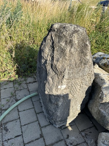 Große graue stein statue - graue, in