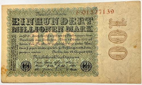 Deutsches reich 100 millionen - deutsches,