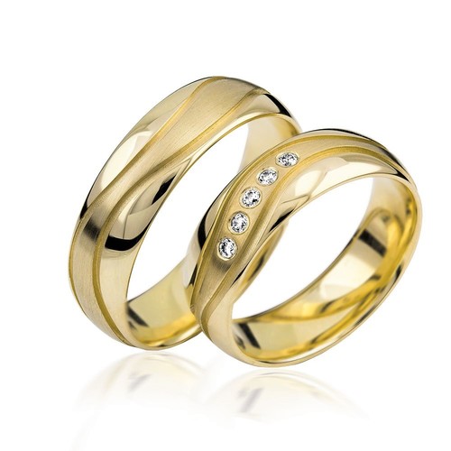 2x333 gold trauringe - 2x333,