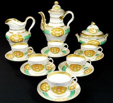 PIRKENHAMMER F&M - Service KAFFEESERVICE f. 6 Pers. - BIEDERMEIER - Rarität