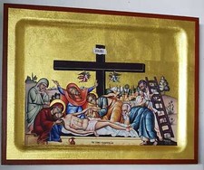 Kreuzabnahme christi ikone - christi,