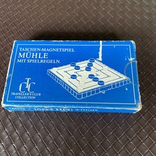 Reisespiel Mühle, Taschen-Magnetspiel, mit Spielregeln,