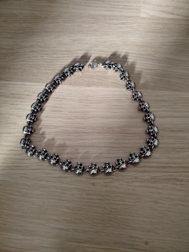Totenkopfkette edelstahl - totenkopfkette,