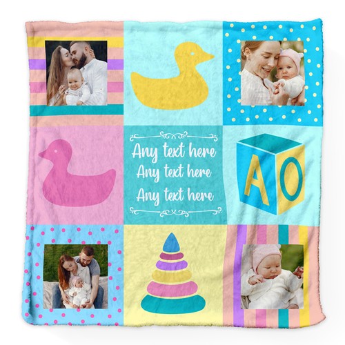 Bunte patchwork personalisiert - bunte,