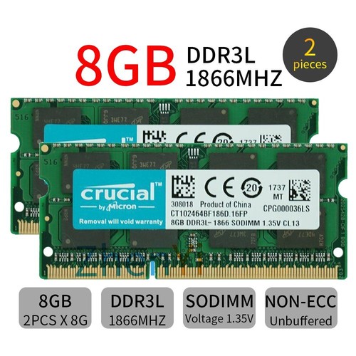 Crucial 16gb 8gb ddr3l - 16gb, 2x