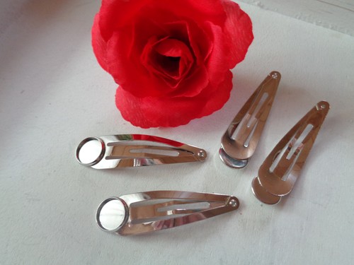 Haarclipser für cabochon - 4x,