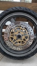 Kawasaki ZR7 Vorderrad mit Bremsscheiben und Reifen