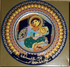"Rosenthal 1971 Maria mit dem Kind Weihnachtsteller Björn Wiinblad OVP 1. Teller