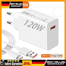 Schnell Ladegerät 120W 6A USB-C Netzteil Adapter Stecker für Xiaomi Redmi Handy