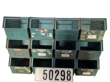 12 Stück Schäfer Lager-Fix 3 Metall Sichtlagerkiste Sichtlagerbox 50298