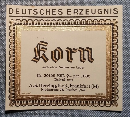 Altes schnapsetikett - altes,