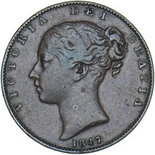 1847 Farthing - Victoria