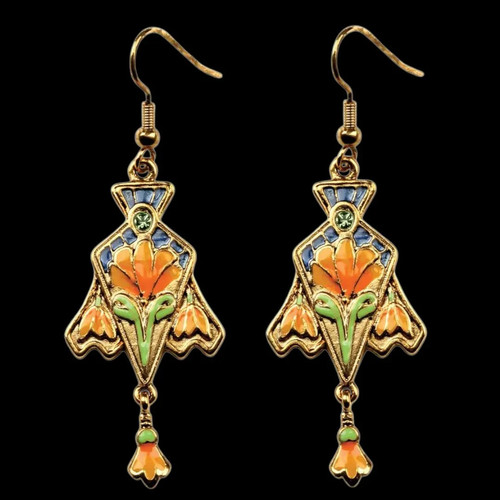 Jugendstil iris blüten - jugendstil, iris-blüten