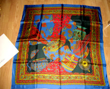 Christian Fischbacher 100% Seide Tuch Foulard abstrakt bunt 88x90cm neu