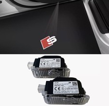 Logo Projektor Original Audi "S" Sport LED Einstiegsbeleuchtung Tür Türleuchten