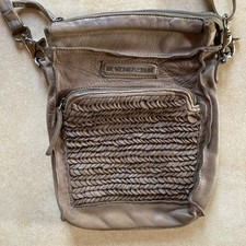 Taschendieb Handtasche Damen Umhängetasche Bag Damentasche Leder Braun 