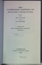 The Cambridge History of English Literature: VOL.XII: The Nineteenth Century, pa