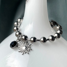 Armband Edelstahl Sonne massiv wasserfest Geschenk für Frau Damenarmband