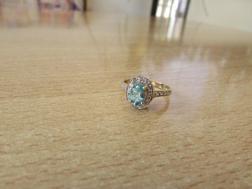 Ring mit apatit - ring, sterling