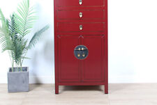 Chinesischer Hochzeitsschrank  Massivholz Purpurrot RAL3004 #M-HOC-A11P