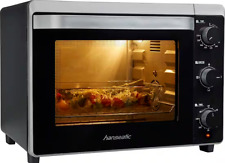 Minibackofen Grill Backen Schwarz Drehspieß 30L - Hanseatic 17194935 --SCHADEN--
