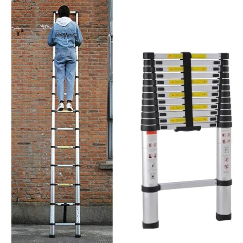 Aluminium teleskopleiter - 5m,