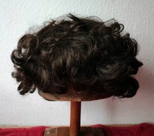 Perücke Kunsthaarperücke lockig Fasching Karneval Locken braun Kurzhaarperücke 
