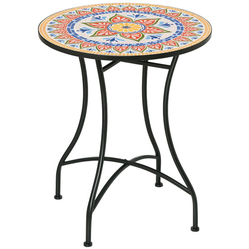Gartentisch mosaiktisch rund - gartentisch,