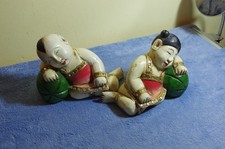 2 x skulptur aus Holz Thailand