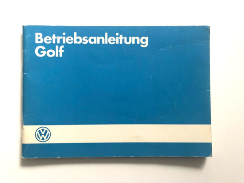 Golf betriebsanleitung - golf, 2,