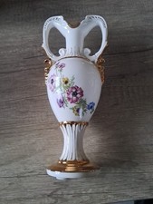 tolle  Porzellan Amphore mit Blumenmuster H-28 cm Czechoslowakei Kawex