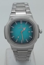 Pengagar Herrenuhr,Datumsanzeige,Leuchtzeiger,die Uhr läuft,UNGETRAGEN,