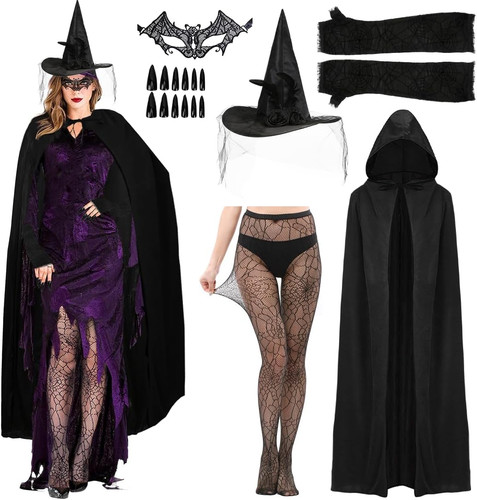 Hexenkostüm damen halloween - hexenkostüm, damen,