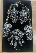 Zuhair Murad Limited Edition Mango Collab Halskette Ohrringe Set unbenutzt
