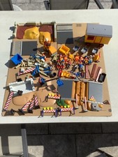 Playmobil riesige Baustelle mit Bauwagen, Hebekran, Walze und und und